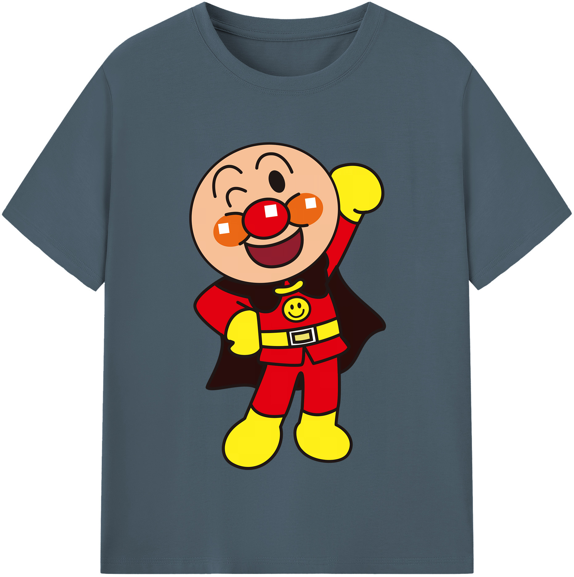 （画像用） アンパンマン Anpanman 綿100％半袖Tシャツ（フロントプリント）
